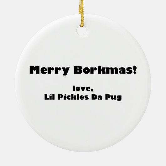Rote Pickles Ornament (Hinten)