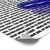 Rote Pille/Blaue Pille Poster (Ecke)