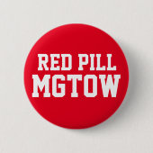 Rote Pille MGTOW Button (Vorderseite)