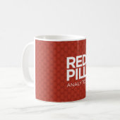 Rote Pilleanalytics-Tasse (rot) Kaffeetasse (Vorderseite Links)