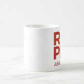 Rote Pilleanalytics-Tasse (rotes Logo) Kaffeetasse (Mittel)