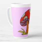 Rote Pilz-Kaffeetasse Milchtasse (Linke Ecke)