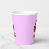 Rote Pilz-Kaffeetasse Pappbecher (Rechts)