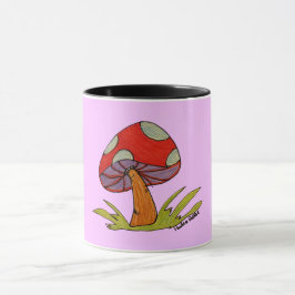 Rote Pilz-Kaffeetasse Tasse