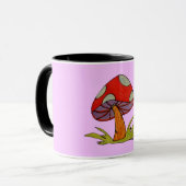 Rote Pilz-Kaffeetasse Tasse (Vorderseite Links)