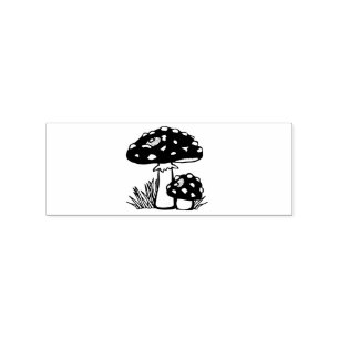 Rote Pilze Amanita Thunder_Cove Gummistempel