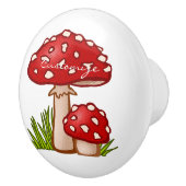 Rote Pilze Amanita Thunder_Cove Keramikknauf (Rechts)