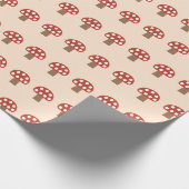 Rote Pilze Geschenkpapier (Ecke)