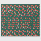 Rote Pilze Geschenkpapier (Flach)