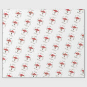 Rote Pilze Geschenkpapier (Flach)