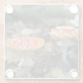 Rote Pilze Glasuntersetzer (Rückseite)