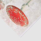 Rote Pilze murel verblassten beängstigenden Hinter Seidenpapier (Ausschnitt)