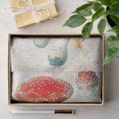 Rote Pilze murel verblassten beängstigenden Hinter Seidenpapier (Geschenk)