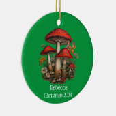 Rote Pilze Personalisiert Weihnachtsschmuck (Rechts)