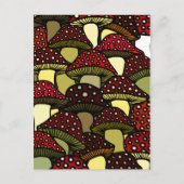 Rote Pilze Postkarte (Vorderseite)