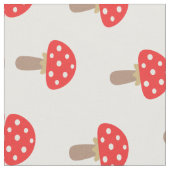 Rote Pilze Stoff (Nahaufnahme)