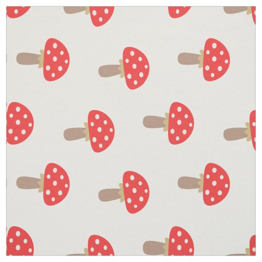 Rote Pilze Stoff (Muster)