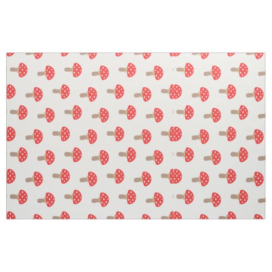 Rote Pilze Stoff (Fat Quarter (45,7 x 55,9 cm))