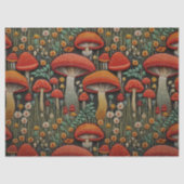 Rote Pilzstickerei Seidenpapier (Vorderseite)