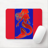 rote Pin-up-Nixe Mousepad (Mit Mouse)