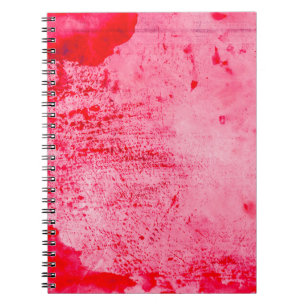 Rote Pink-Grunge-Malfaktur Notizblock