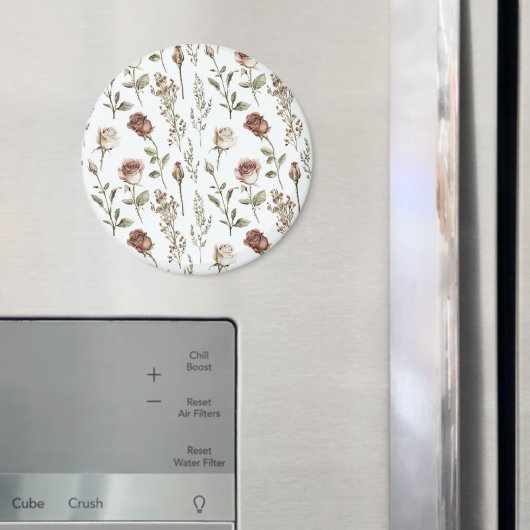 Rote Pink-Rosen-Blume Magnet (In Situ (Kühlschrank))