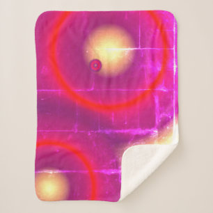 Rote Pinke Planeten Sonnen Kreise Astronomie Decke Sherpadecke