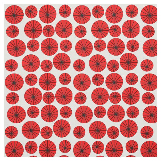 Rote PinRäder Stoff (Muster)