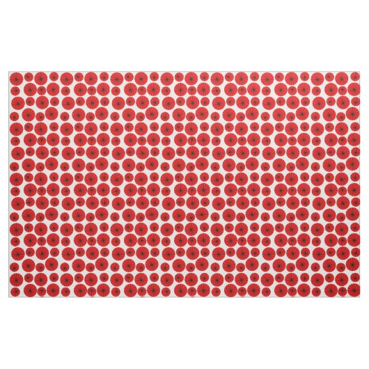 Rote PinRäder Stoff (Fat Quarter (45,7 x 55,9 cm))