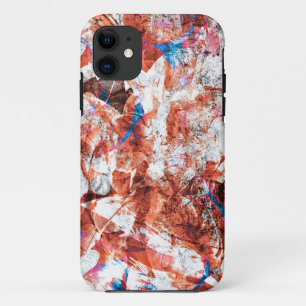 Rote Pinsel abstrakt moderne Digitaltechnik Case-Mate iPhone Hülle