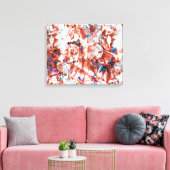 Rote Pinsel abstrakt moderne Digitaltechnik Leinwanddruck (Insitu (Wohnzimmer))