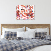 Rote Pinsel abstrakt moderne Digitaltechnik Leinwanddruck (Insitu (Schlafzimmer))