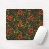 Rote Pinwheels Gelbe Wirbel Fraktal Mousepad (Mit Mouse)