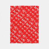 ROTE PIRATBANNER, KREUZTE, SCHWERTER FLEECEDECKE (Vorderseite)