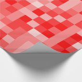 Rote Pixel Geschenkpapier (Ecke)
