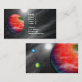Rote Planeten-Visitenkarte Visitenkarte (Vorne/Hinten)