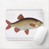 Rote Platte I des Karpfens (Cyprinus Mousepad (Mit Mouse)