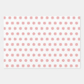 Rote Poinsettia, Abstrakte Weihnachten Geschenkpapier Set (Vorderseite 3)