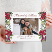 Rote Poinsettia Weihnachtsfeier Gästebuch