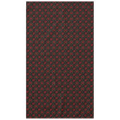 Rote Poinsettias auf Schwarzem Tischdecke (Vorderseite)