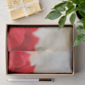 Rote Poinsettias mit schimmernder goldener Beleuch Seidenpapier (Geschenk)