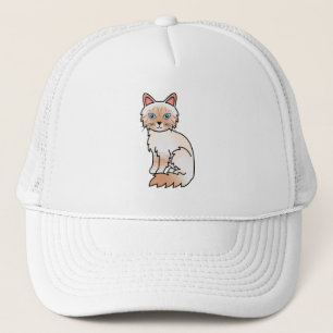 Rote Point Tabby Birman / Ragdoll Cartoon-Katze Truckerkappe
