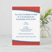 Rote politische Einladung (Stehend Vorderseite)