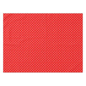 Rote Polka do Tischdecke (Vorderseite (Horizontal))