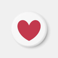 Rote Polka-Herzen auf weiß