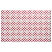 Rote Polka-Herzen auf weiß Stoff (Yard (91,4 cm))