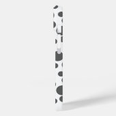 Rote Polka Punkte auf weißem Hintergrund Case-Mate iPhone Hülle (Rückseite / Links)