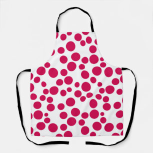 Rote Polka Punkte auf weißem Hintergrund Schürze