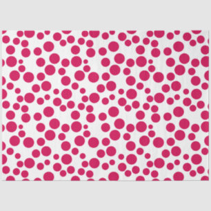 Rote Polka Punkte auf weißem Hintergrund Seidenpapier