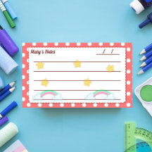 Rote Polka-Punkte, niedliche Sterne & Regenbogen 1